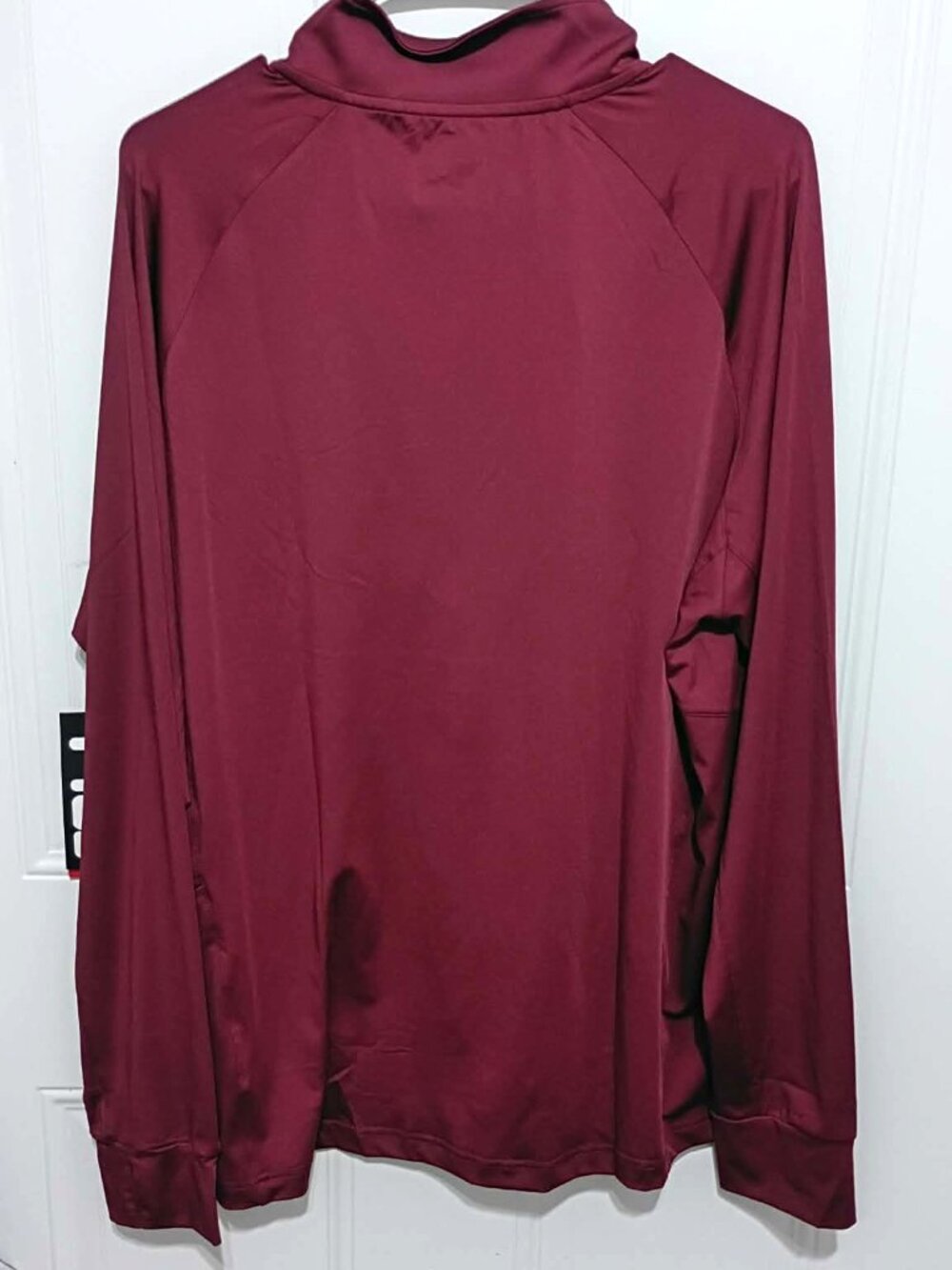 NWT FILA 1/2 Zip Pullover, Mens size L, Maroon - Picture 4 of 4